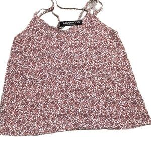 Paper moon pink floral blouse, size Large
